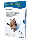 Antipulgas Revolution 6 para Gatos de 2,6kg a 7,5kg- 3 tubo - zoetis