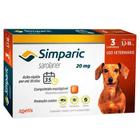 Antipulgas Simparic 20 mg para cães 5,1 a 10 kg com 3 comp. - Zoetis