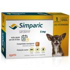 Antipulgas Simparic 5mg Para Cães 1,3 a 2,5kg 3 comprimidos