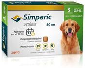 Antipulgas Simparic para cães 20,1 a 40 kg com 3 tabletes