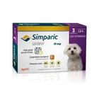 Antipulgas Zoetis Simparic 10 mg para Cães 2,6 a 5 Kg