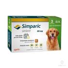 Antipulgas Zoetis Simparic 80mg para Cães 20 a 40Kg - 3 Comprimidos