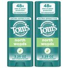 Antitranspirante Tom's of Maine North Woods, pacote com 2 unidades de 90 ml