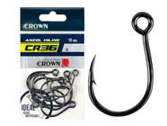 Anzol Crown Inline CR36 Black Nº2/0 - 10 Unidades