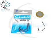 Anzol Gamakatsu Shiner SE 1/0 (Cartela com 6 unidades)