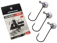 Anzol Jig Head Albatroz 6002 Black Níquel N 1/0 (3,5gr) - 3 Peças