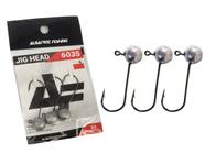 Anzol Jig Head Albatroz 6035 Black Níquel N 3/0 (10gr) - 3 Peças