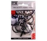 Anzol Live Bait Nº 9/0 Black Nickel Marine Sports 10 Peças