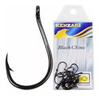 Anzol Para Pesca Black Chinu 7 Kenzaki - Aço Carbon - 10 Pcs