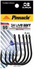 Anzol Pinnacle 3X Live Bait Nº 01 20Pçs (Maruri)