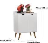 Aparador 2 Portas Buffet Acalanto Cantinho Café Pés Palito cores - Comprar Moveis em Casa