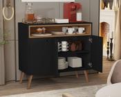 Aparador Buffet 3 Portas Nicho Cantinho do Café Paris Pé Palito Cores - Comprar Moveis em Casa - Comprar Móveis em Casa