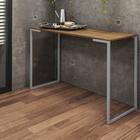 Aparador Buffet 90cm Stan Industrial Office Cantinho do Café Ferro Prata MDF Freijó - Ahz Móveis - AHAZZO MÓVEIS