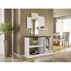 Aparador Buffet Ambiente Isis Off White Preto New Ceval