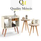 Aparador Buffet Bar com Adega Rubi + Conjunto de Mesas Apoio e Lateral Classic