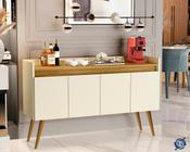 Aparador Buffet Cantinho do Café 4 Portas Pés Palito em Madeira Junior - Cores - comprar moveis de casa - Comprar Móveis de Casa