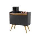 Aparador buffet gold 2 portas preto/mel