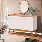 Aparador Buffet Para Sala De Jantar 3 Portas Off White Nature Alysanne Shop Jm - Imcal