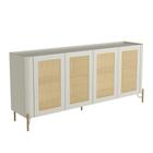 Aparador Buffet Porta Sextavada 180cm Pés Metal 100% MDF - Casa Lar Inco