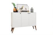 Aparador Buffet Retro 3 Portas Branco Congo Casa Mobilia