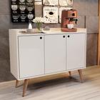 Aparador Buffet Retrô 3 Portas Wood - Off White - RPM Móveis