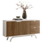 Aparador Buffet Vicenza Off White Imbuia - New Ceval