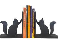 Aparador de livros dois gatos em mdf decorativo - mister