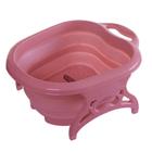 Aparelho Bacia Hidromassageador Spa dos Pés Massageador Rosa