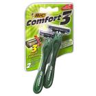 Aparelho Barbear Bic Comfort 3 Verde Com 2 Unid