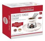 Aparelho Conjunto De Fondue 8 Peças Frutas Queijos Chocolate - Hauskraft