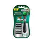 Aparelho De Barbear Bic Flex 3 Hybrid + 5Un Cargas Sensitive