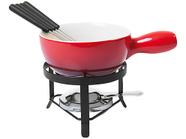 Aparelho de Fondue Cerâmica Brinox Vermelho