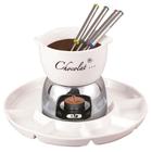 Aparelho de Fondue de Chocolate em Cerâmica 8 Peças Charmy Branco - Hauskraft