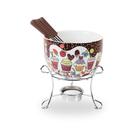 Aparelho de Fondue em Cerâmica com 7 Peças Cupcake - Brinox 1256/116