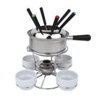 Aparelho de Fondue Inox com 14 Peças- ACASA Aparelho de Fondue Inox Inox com 14 Peças- ACASA