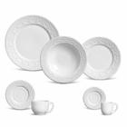 Aparelho De Jantar 42 Pcs Madeleine Branco Porto Brasil - Porto Brasil Cerâmica