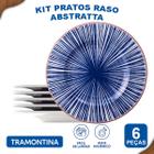 Aparelho de Jantar Abstratta Tramontina Jogo de Pratos Rasos, Fundos e Sobremesa com Opções de Kits