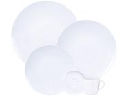 Aparelho de Jantar Chá 20 Peças Tramontina Redondo Porcelana Branco Leonora