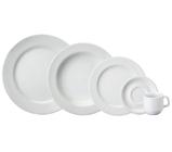 Aparelho De Jantar e Chá 30 Peças Branco Porcelana Schmidt 1a.