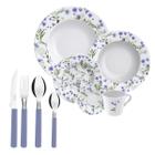 Aparelho De Jantar Em Porcelana 20 Pçs Tramontina + 16 Talheres