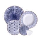 Aparelho de Jantar Porcelana Decorada 20 Peças Abstratta Tramontina 96589/048