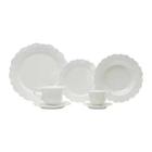 Aparelho De Jantar Wolff Fancy 42 Peças Porcelana Branco