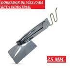 Aparelho De Passar Viés Para Reta Industrial 25 MM. 2 Dobras Ideal Para Passar Dobrar Tecidos