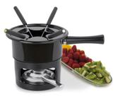 Aparelho De Serviço Fondue Viena 8 Peças Panela 1 Litro Conjunto Serviço Kit Carne Chocolate Queijo Alto Padrão Qualidade Forma Inox