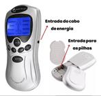 Aparelho Eletroestimulador Fisioterapia Massagem Acupuntura 4 Eletrodos, BIVOLT