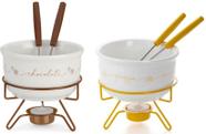 Aparelho kit fondue chocolate e queijo forma inox 8001974 e 801975