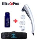 Aparelho Massageador Elétrico Elite Pró + Bolsa + Gel Arnica 200g