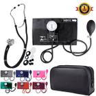 Aparelho Pressão Esfigmomanômetro Aneroide + Estetoscópio Rappaport Duplo Premium