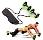 Aparelho Roda Abdominal Elásticos Ombro Biceps Exercicio Fi - Revolflex