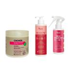 Apice Kit Spray Finalizador Leave-In 260ml + Cachos Ativador e Modelador 500g + BB Cream Anti-Frizz Leave-in 200ml